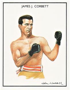 1991 Ideal Albums Boxing Greats #5 James J. Corbett Front
