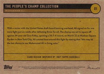 2021 Topps Muhammad Ali The People's Champ - Red #21 Muhammad Ali Back
