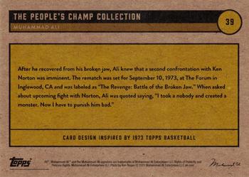 2021 Topps Muhammad Ali The People's Champ - Red #39 Muhammad Ali Back