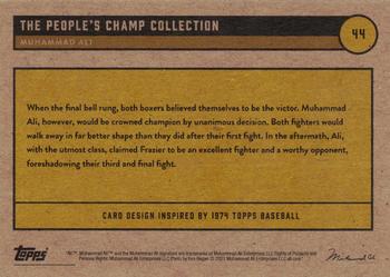 2021 Topps Muhammad Ali The People's Champ - Red #44 Muhammad Ali Back