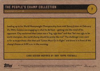 2021 Topps Muhammad Ali The People's Champ - Yellow Gold #7 Cassius Clay Jr. Back