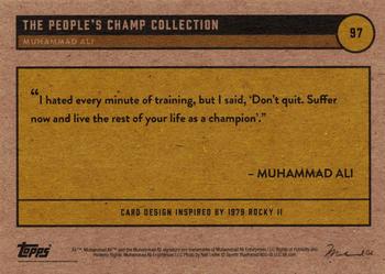 2021 Topps Muhammad Ali The People's Champ - Yellow Gold #97 Muhammad Ali Back