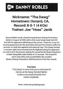 2021 Boston Boxing Promotions #NNO Danny Robles Back