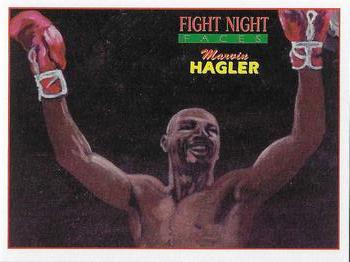 1992 Fight Night Faces #16 Marvin Hagler Front