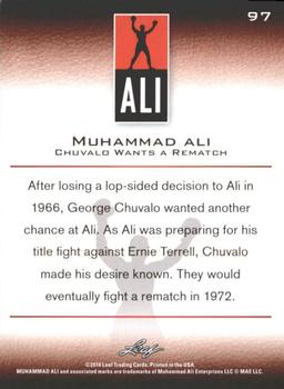 2011 Leaf Muhammad Ali #97 Muhammad Ali Back