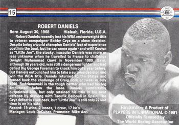 1991 Ringlords #15 Robert Daniels Back