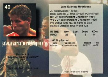 1996 Ringside #40 Jake Rodriguez Back