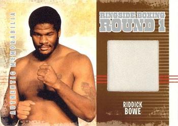 2010 Ringside Boxing Round One - Authentic Memorabilia Silver #AM-23 Riddick Bowe Front