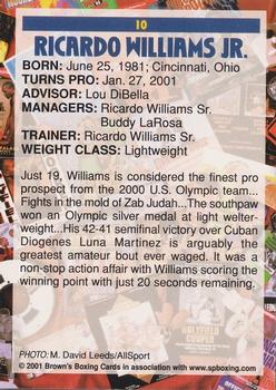 2001 Brown's #10 Ricardo Williams Jr. Back
