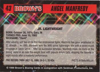 1999 Brown's #43 Angel Manfredy Back