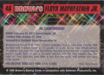 1999 Brown's #46 Floyd Mayweather Jr. Back