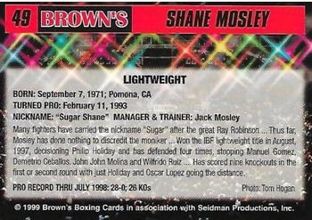 1999 Brown's #49 Shane Mosley Back