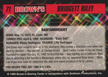 1999 Brown's #71 Bridgett Riley Back