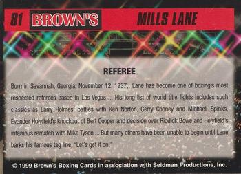 1999 Brown's #81 Mills Lane Back