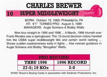 1997 Brown's #10 Charles Brewer Back