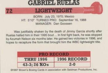 1997 Brown's #72 Gabriel Ruelas Back