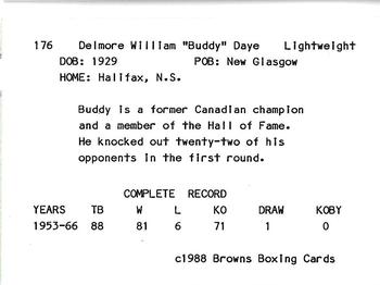 1988 Brown's #176 Buddy Daye Back