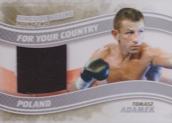 2011 Ringside Boxing Round Two - For Your Country Silver #FYC-11 Tomasz Adamek Front