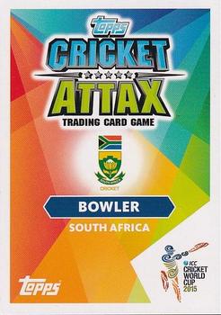 2015 Topps Cricket Attax ICC World Cup #105 Morne Morkel Back