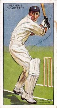 1930 Player's Cricketers #5 George Brown Front