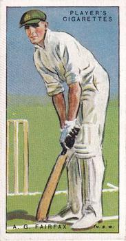 1930 Player's Cricketers #12 Alan Fairfax Front