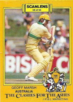 1986-87 Scanlens Cricket #58 Geoff Marsh Front