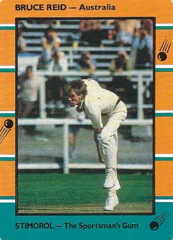 1988-89 Scanlens Stimorol Cricket #27 Bruce Reid Front