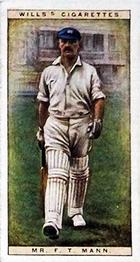 1928 Wills's Cricketers #31 Francis Mann Front