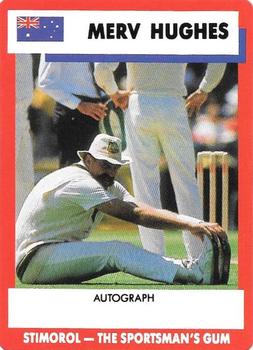 1990-91 Scanlens Cricket The Aussies vs The Poms #16 Merv Hughes Front