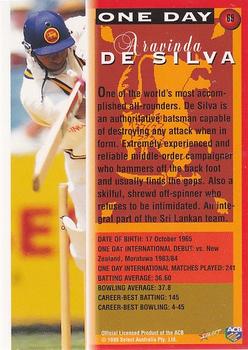 1998-99 Select Tradition Hobby Exclusive - Gold Parallel #69 Aravinda de Silva Back
