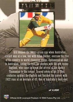 1996 Futera World Cup - Tribute Card #TC2 David Boon Back