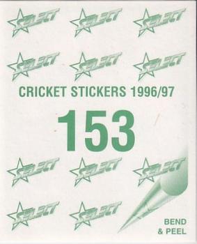 1996-97 Select Stickers #153 Ricky Ponting Back