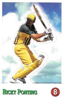 1997-98 Select Cricket Stickers - Stand Ups #8 Ricky Ponting Front