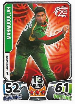 2014 Topps Cricket Attax ICC World Twenty20 #25 Mahmudullah Front
