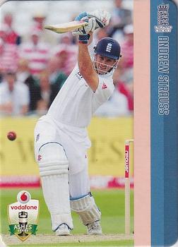 2010-11 Cricket Australia Ashes Mini Bat Player Card Collection #16 Andrew Strauss Front