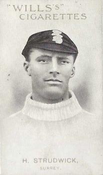 1911-12 Wills's Australian and English Cricketers #42 Herbert Strudwick Front