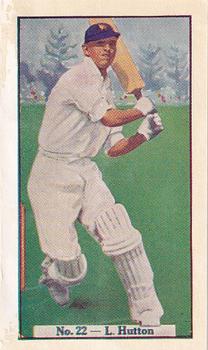 1938 Allen's Test Cricketers #22 Len Hutton Front