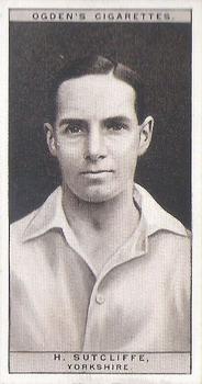 1926 Ogden's Cricket #44 Herbert Sutcliffe Front
