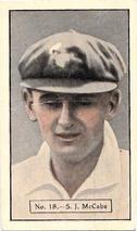 1934-35 Allen's Cricketers #18 Stan McCabe Front