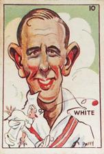 1938 Sweetacres Cricketers Caricatures #10 Ted White Front