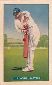 1938 Hoadley's Test Cricketers #25 Tom Worthington Front