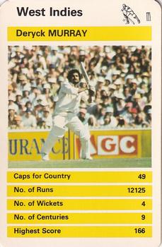 1978 Top Trumps International Cricketers #NNO Deryck Murray Front