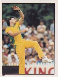 1982 Scanlens Cricket Stickers #127 Geoff Lawson Front