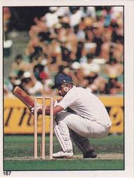1982 Scanlens Cricket Stickers #167 David Gower Front