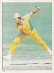 1984 Scanlens Cricket Stickers #24 Carl Rackemann Front