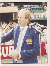 1984 Scanlens Cricket Stickers #97 Joel Garner / Tony Greig Front