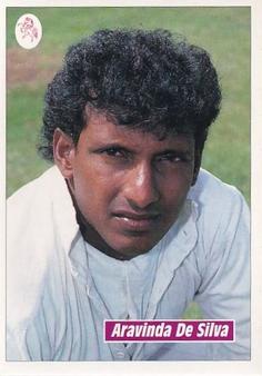 1995 Panini Cricket Stickers #67 Aravinda De Silva Front