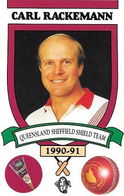 1990-91 Queensland Sheffield Shield Cricket Team #NNO Carl Rackemann Front