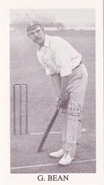 1989 County Print Services 1896 Cricketers #31 George Bean Front