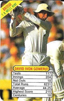 1997 Universal Cricket Test Superstars Trump Game (Batsmen) #NNO David Ivon Gower Front